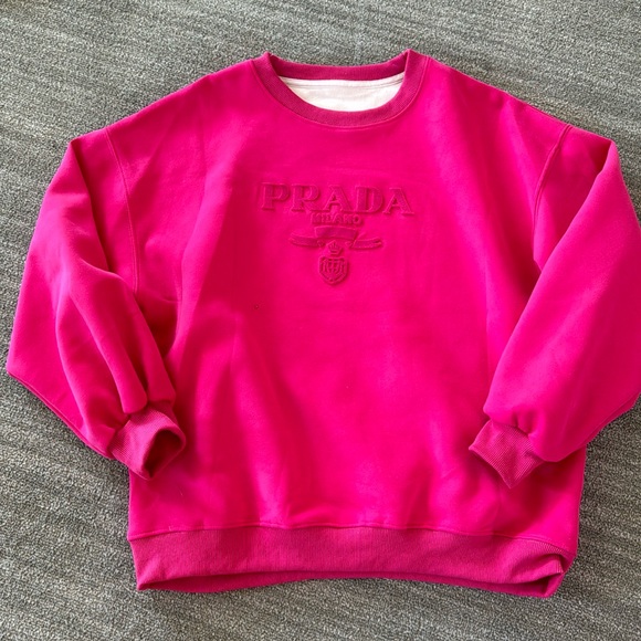 Hot Pink Crewneck Sweashirt - Picture 1 of 8